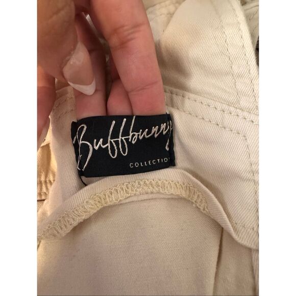 Buffbunny Collection Cream Short Overalls with Belt – Size Small - Picture 7 of 10